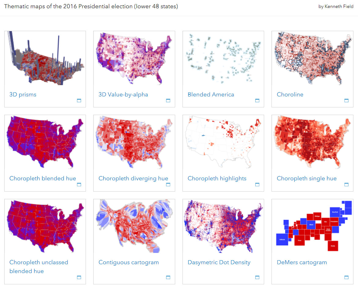 2016 Main Map Map literacy and the 2016 presidential election | GIS & You