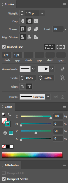 Illustrator-palettes